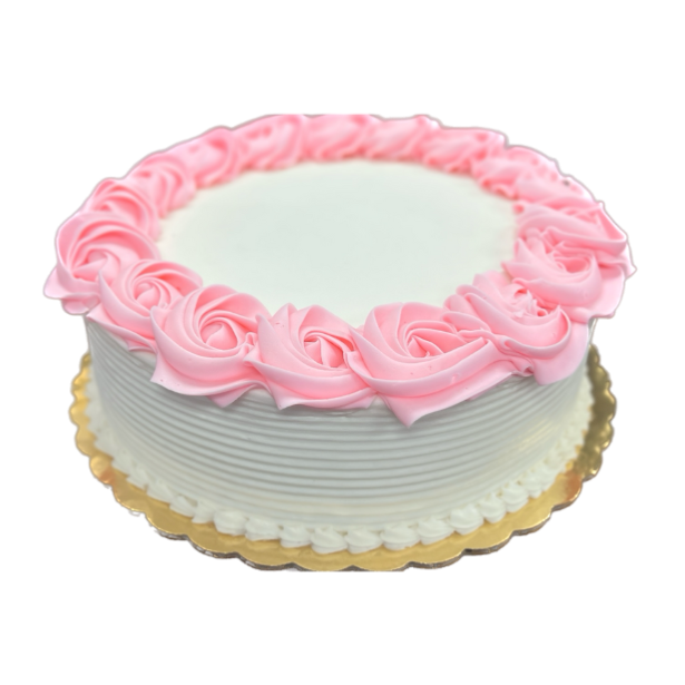 Ready Made Cake - Pink Rosettes