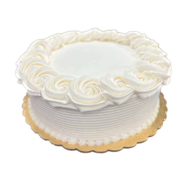 Ready Made Cake - White Rosettes