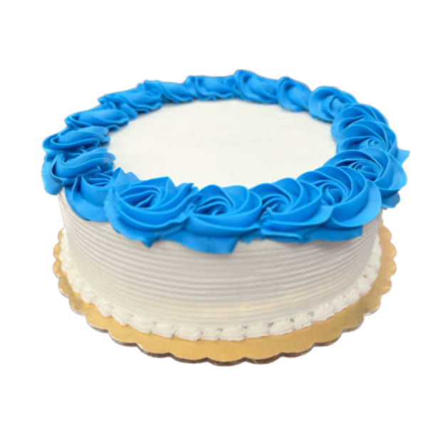 Ready Made Cakes - Blue Rosettes